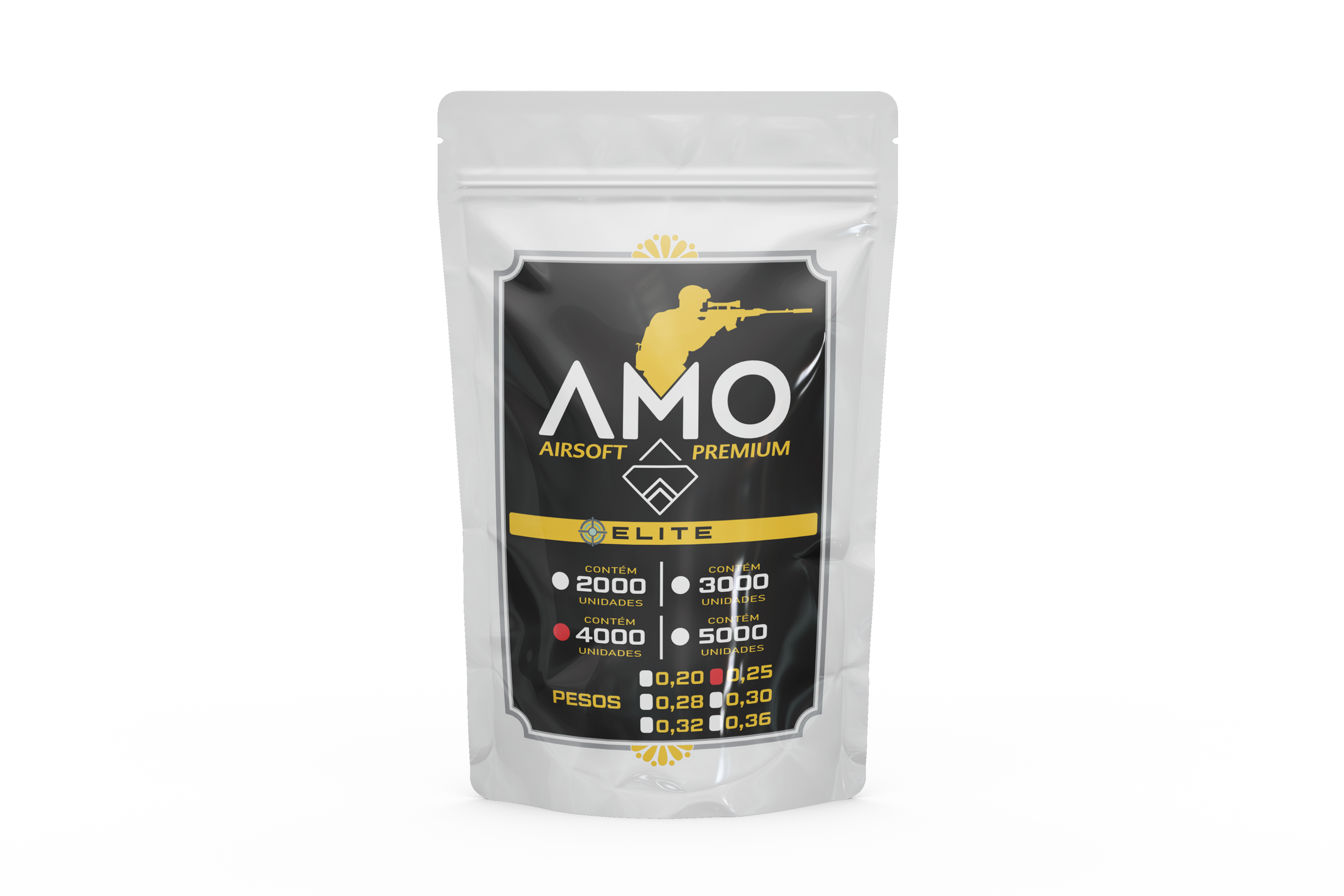BBS 0.25 AMO AIRSOFT PREMIUM 4000 UN