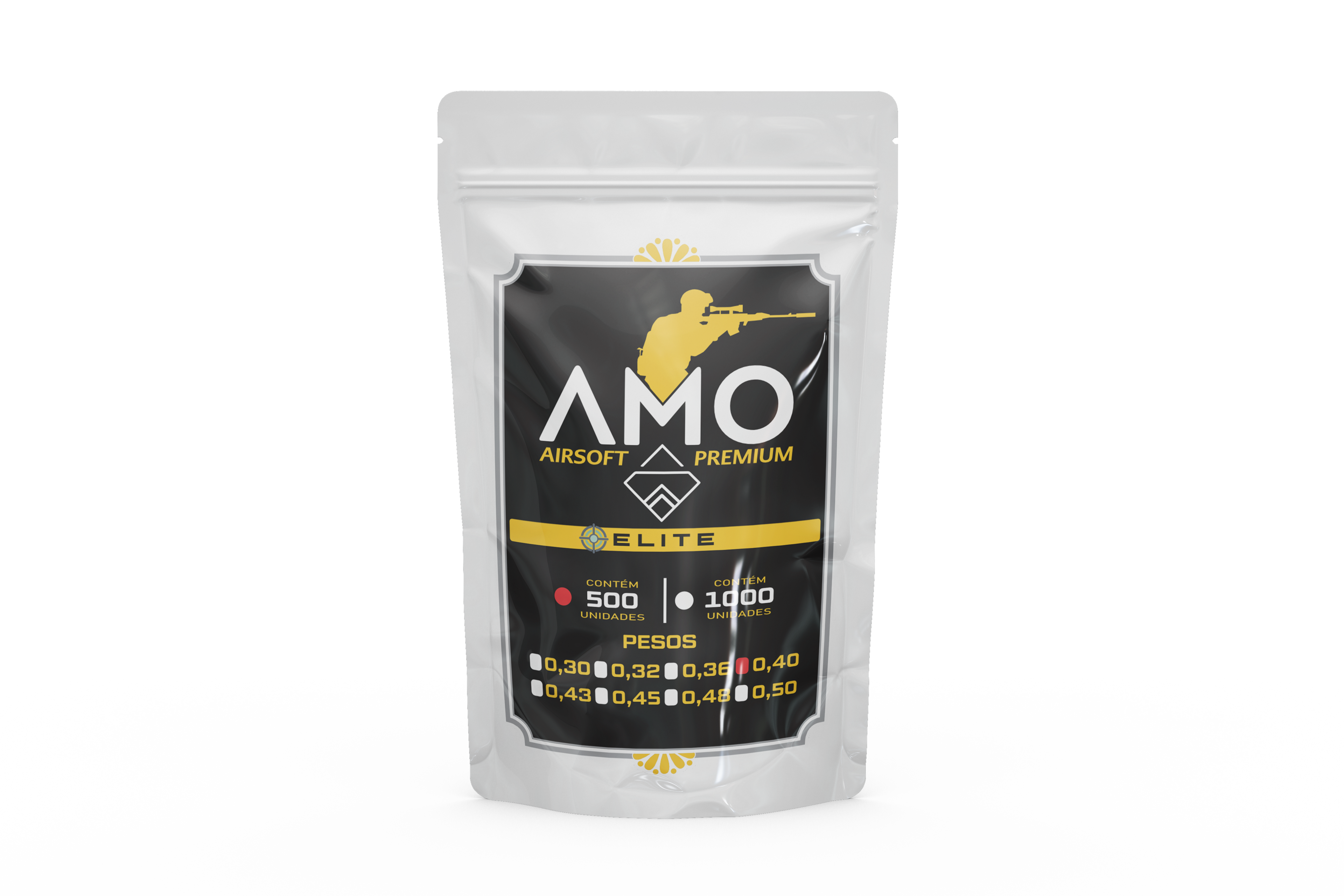 BBS 0.40 AMO AIRSOFT PREMIUM - 500 UN