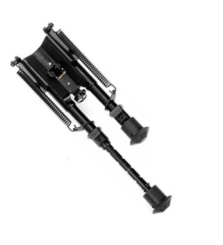 Bipé Harris Full Metal Preto + Adaptador p/ trilho 22mm