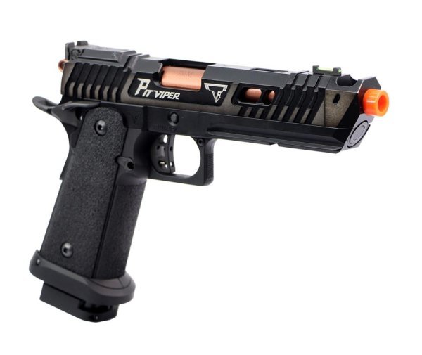 TARAN TACTICAL JAG PRECISION ARMY ARMAMENT GBB HI-CAPA JW4 TTI PIT VIPER STANDARD BLOWBACK AIRSOFT PISTOL BLACK