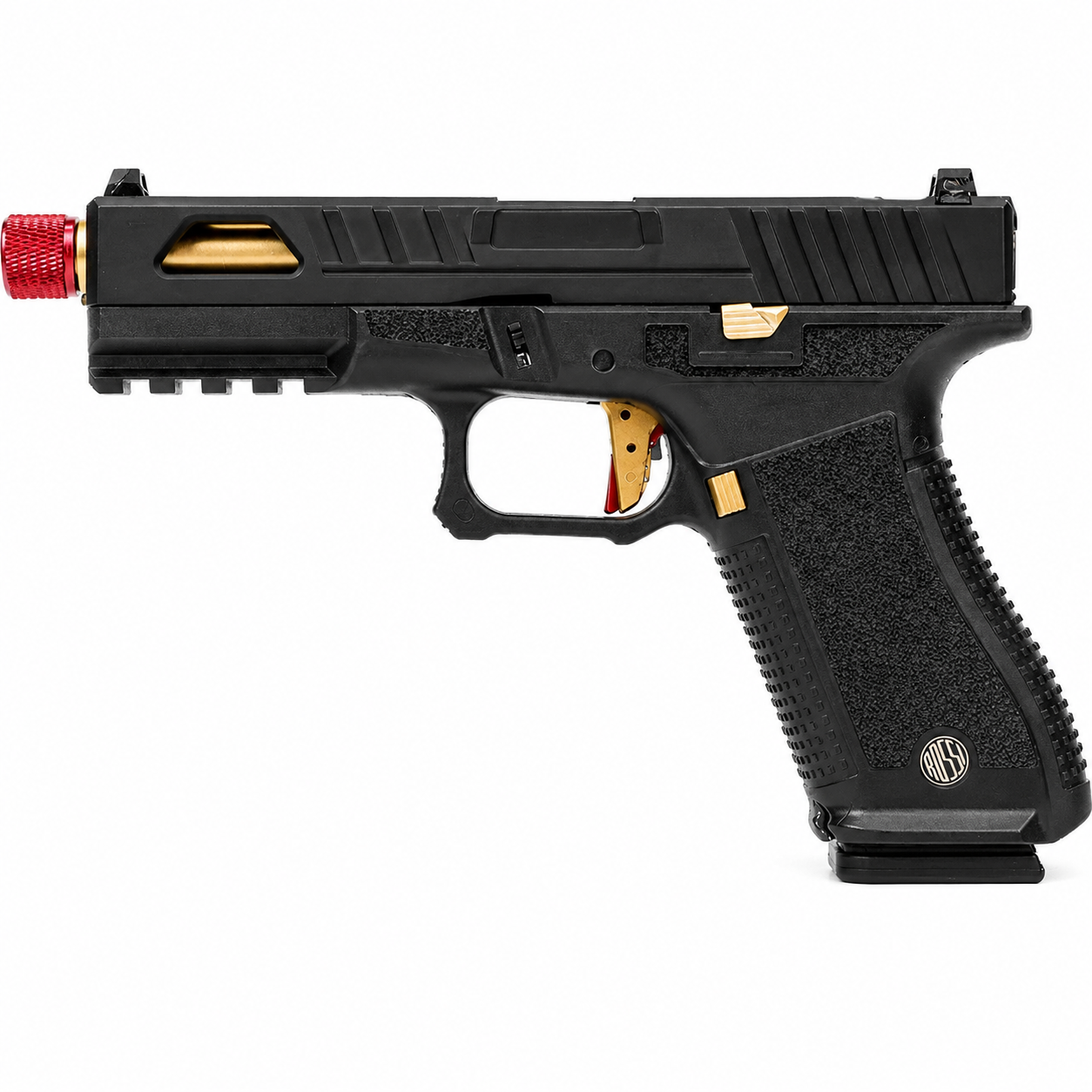 PISTOLA DE AIRSOFT GBB ROSSI R17 CUSTOM GOLD 6MM