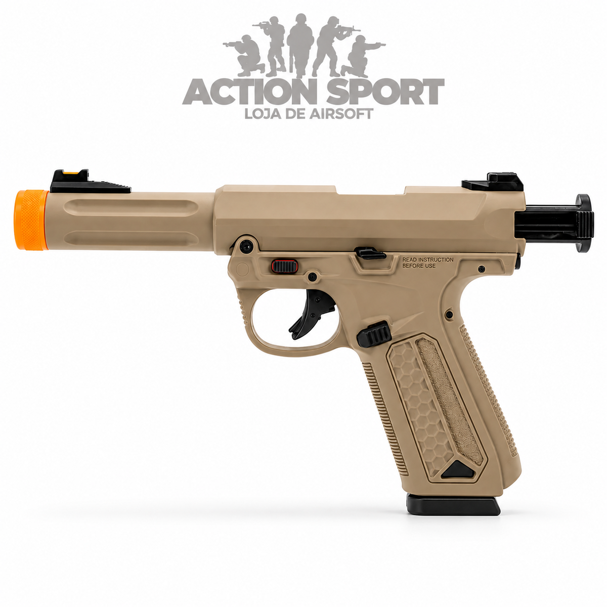 PISTOLA DE AIRSOFT  ACTION ARMMY AAP01 DESERT BLOWBACK 6MM