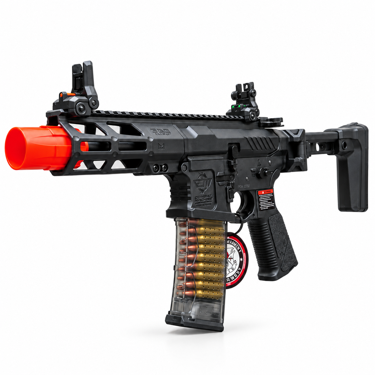 RIFLE DE AIRSOFT AEG G&G CM16 BATTO FOD SMG PRETO 6MM