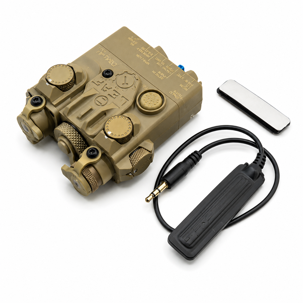 ANPEQ DBAL-A2 FUNCIONAL LANTERNA + LASER VERMELHO + ACIONADOR REMOTO - TAN