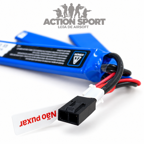 BATERIA LIPO 11.1V 1100MAH 20C 3S CONECTOR TAMYA LEÃO