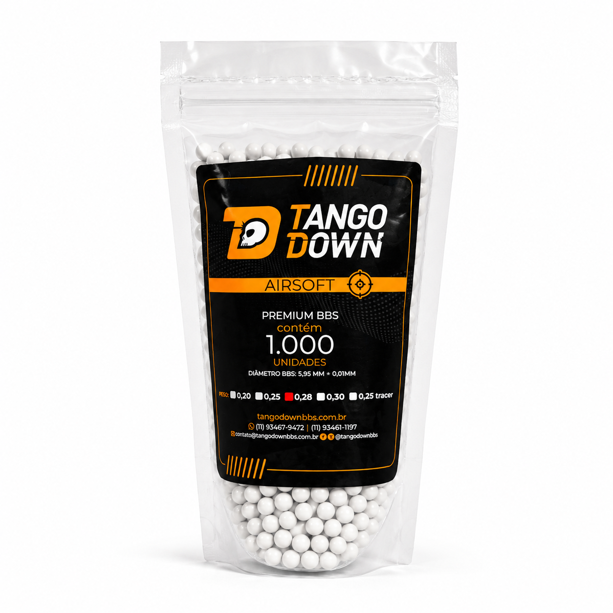 BBS 0.28 TANGO DOWN AIRSOFT - 1000 UN