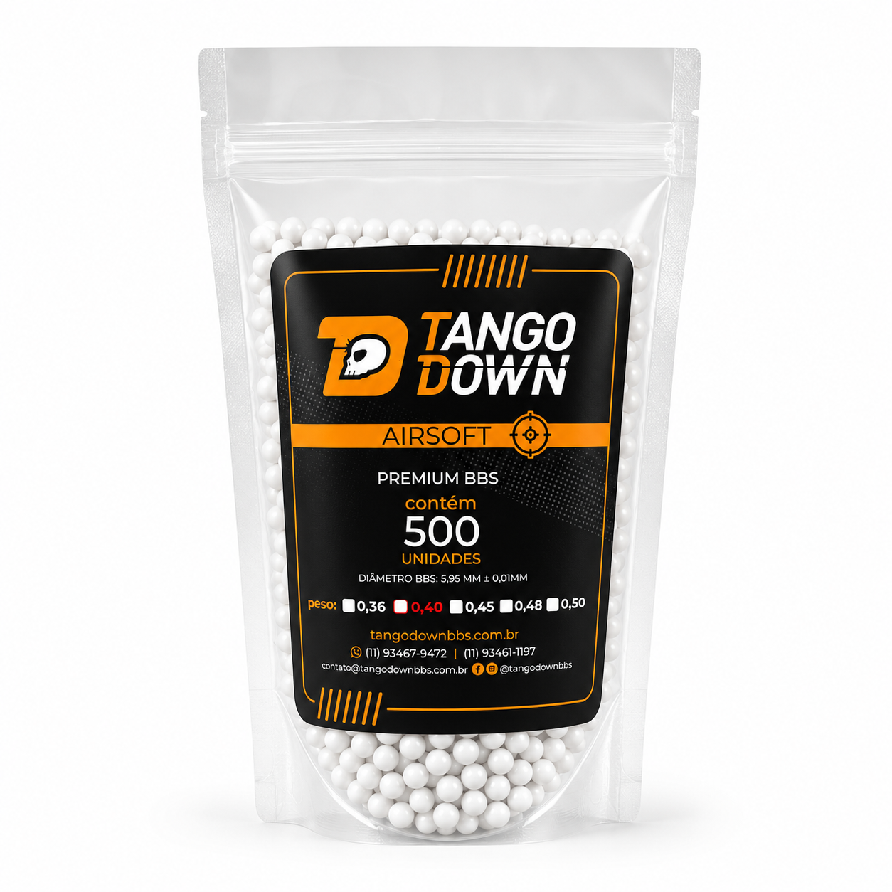BBS 0.45 TANGO DOWN AIRSOFT - 500 UN