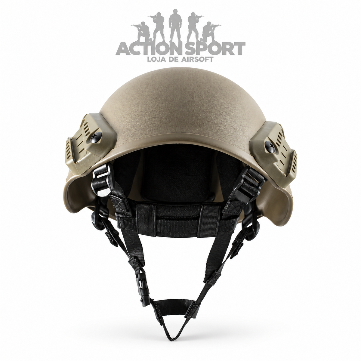 CAPACETE TÁTICO PARA AIRSOFT ROSSI TAN