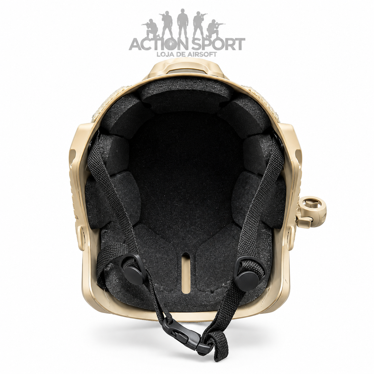 CAPACETE TÁTICO AIRSOFT TAN