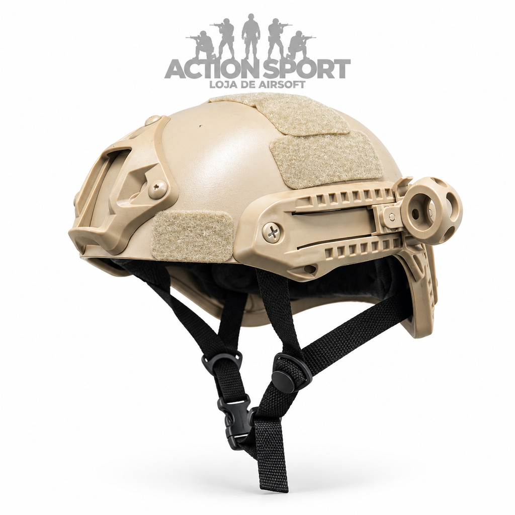 CAPACETE TÁTICO AIRSOFT TAN