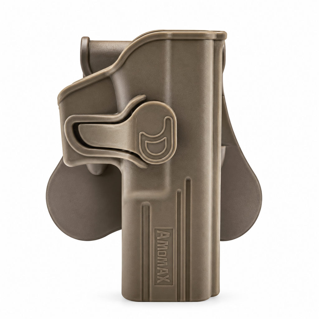 COLDRE AMOMAX GLOCK G17 / G22 / G31 / ATP / ACP MARROM TERRA