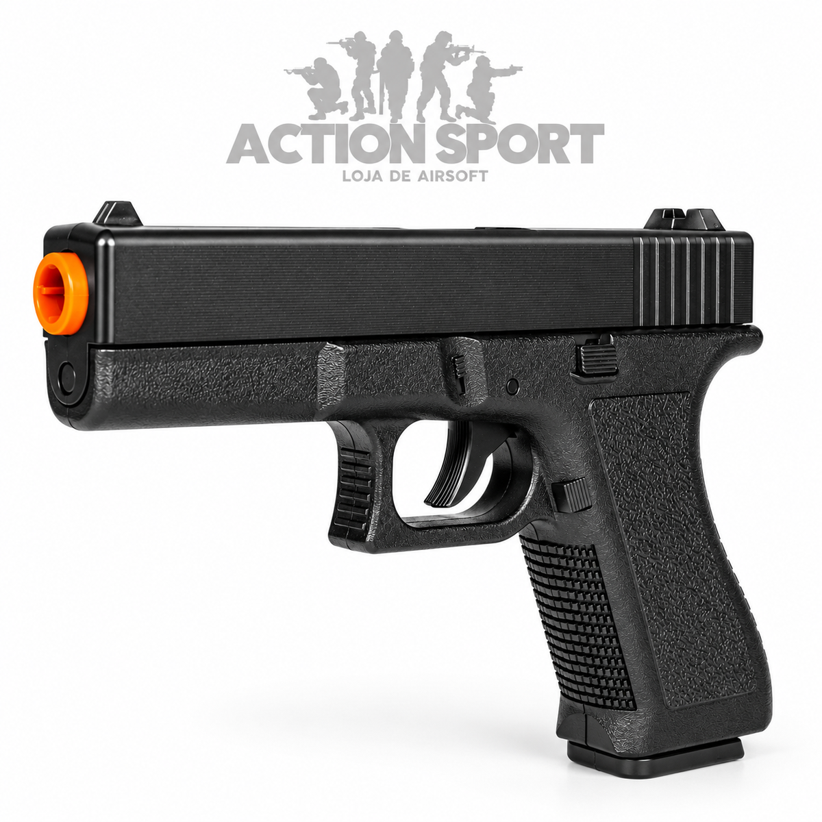 KIT 2 PISTOLAS DE MOLA VIGOR V307 6MM + ALVO GEL
