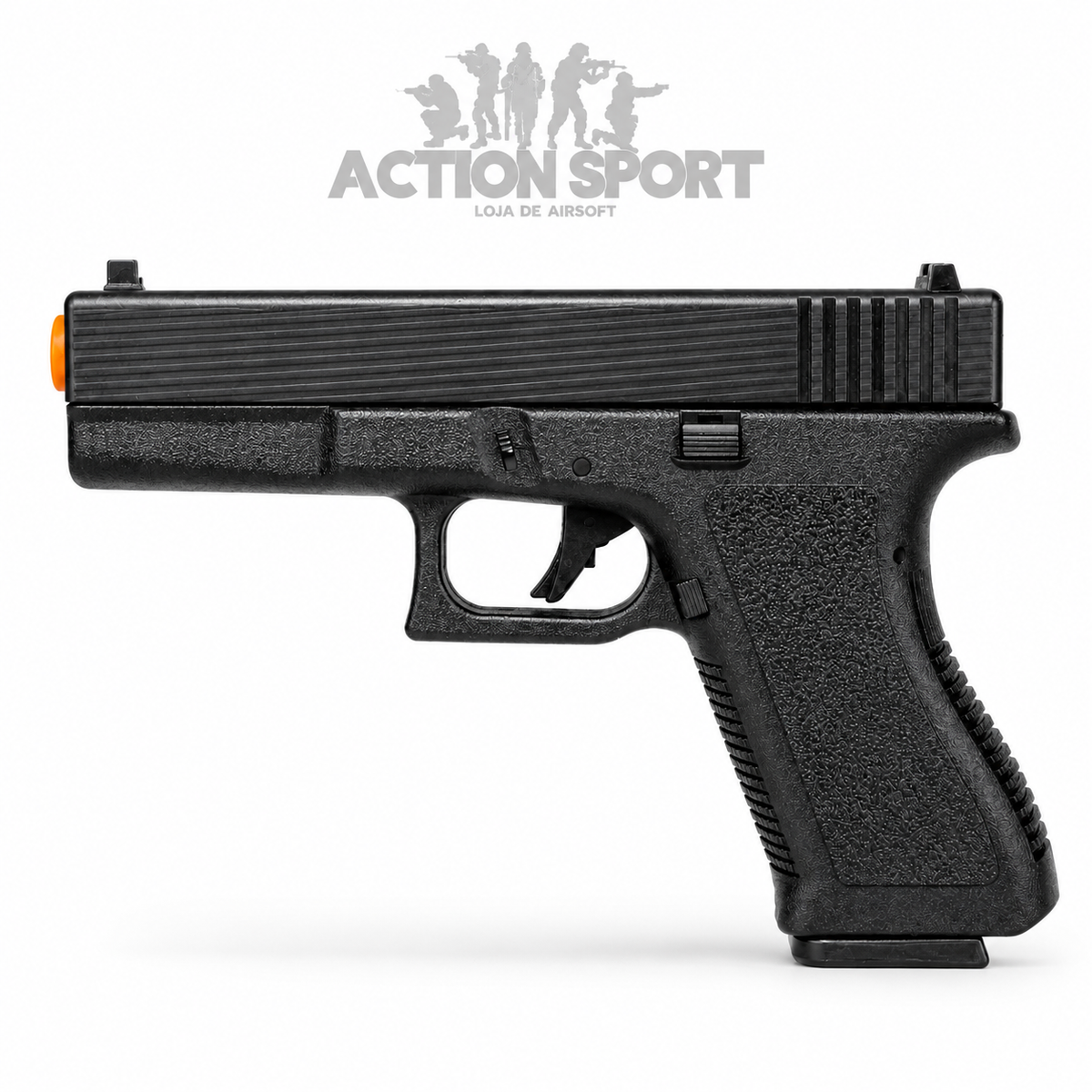 KIT 2 PISTOLAS DE MOLA VIGOR V307 6MM + ALVO GEL