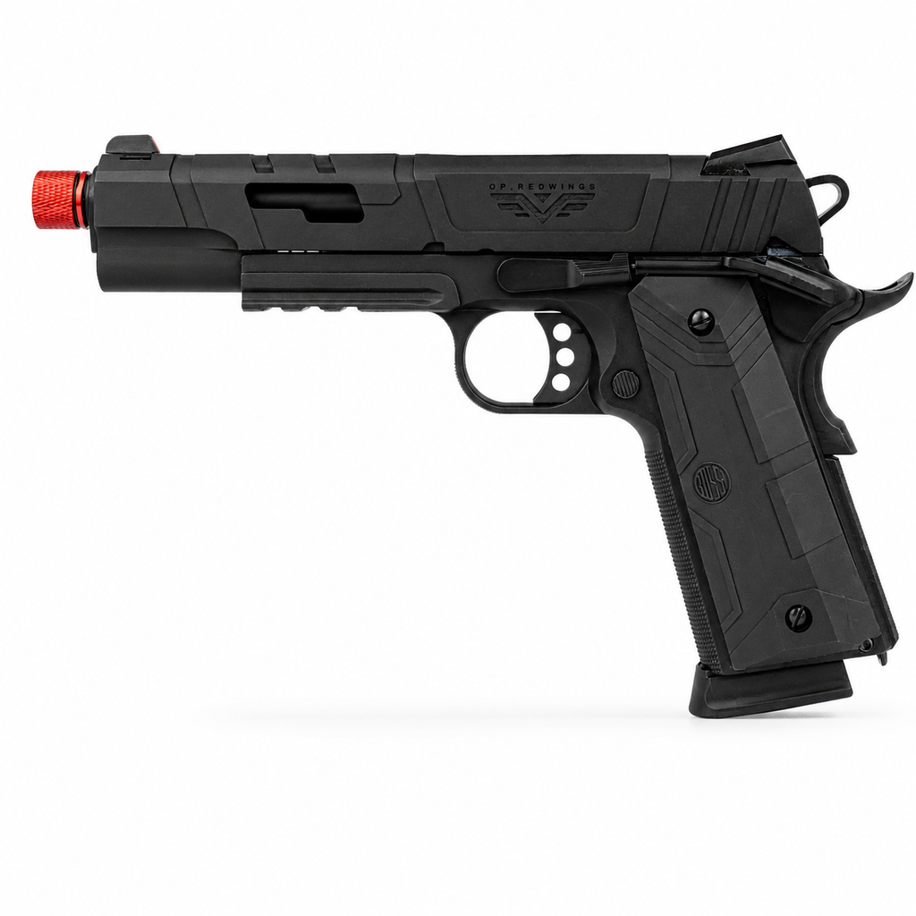 PISTOLA DE AIRSOFT ROSSI 1911 REDWINGS GBB BLOWBACK 6MM