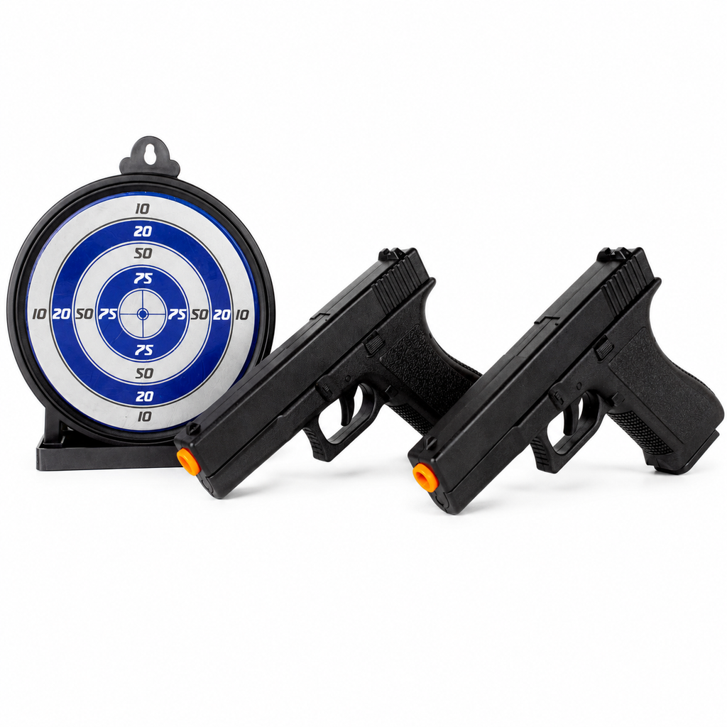 PISTOLA DE AIRSOFT VIGOR KIT ALVO GEL + V307(2 UN) MOLA 6MM