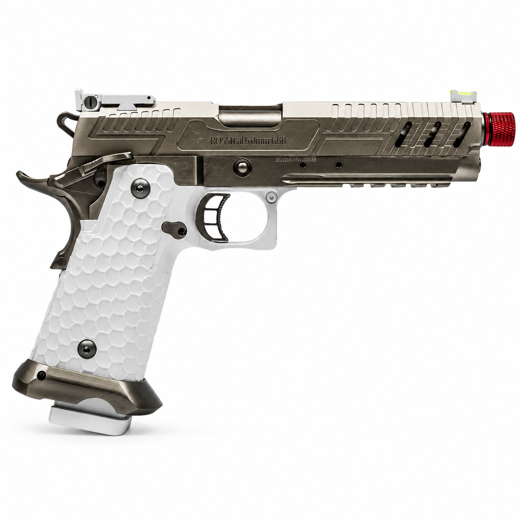 PISTOLA DE AIRSOFT ROSSI 1911 HI-CAPA SHADOW WHITE 6MM