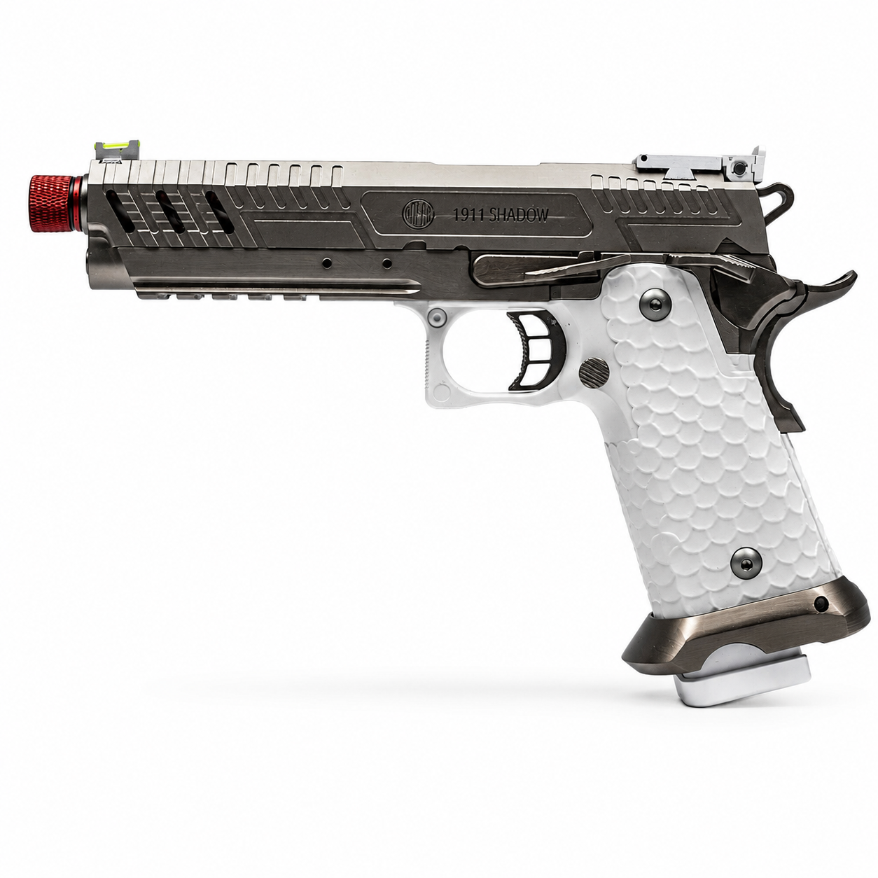 PISTOLA DE AIRSOFT ROSSI 1911 HI-CAPA SHADOW WHITE 6MM