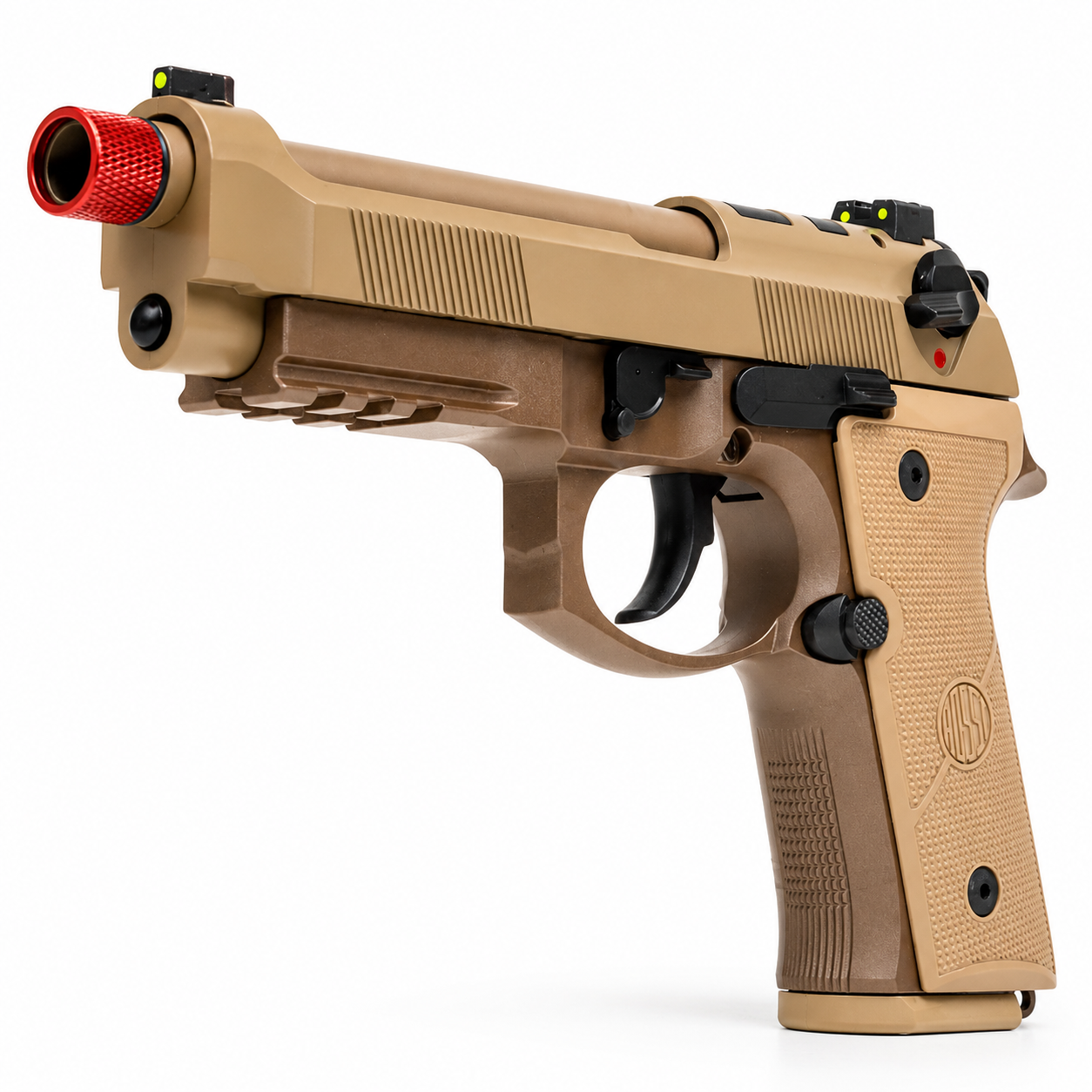 PISTOLA DE AIRSOFT GBB ROSSI M9A4 TAN BLOWBACK 6MM
