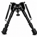 BIPÉ HARRIS FULL METAL PRETO-ADAPTADOR P/ TRILHO 22MM