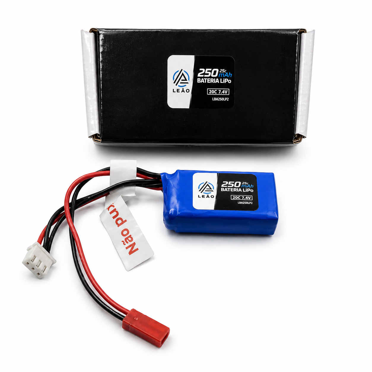 BATERIA LIPO LEÃO ULTRA 7.4V- 250MAH-20C (JST)
