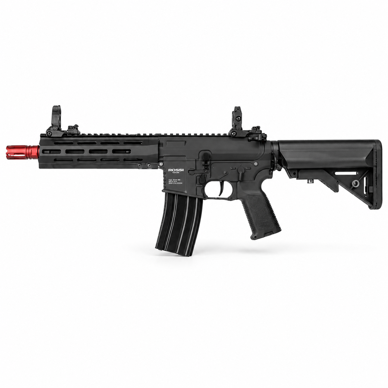 RIFLE DE AIRSOFT ELÉTRICO AR15 ROSSI SENTINEL 8" M-LOK 6MM