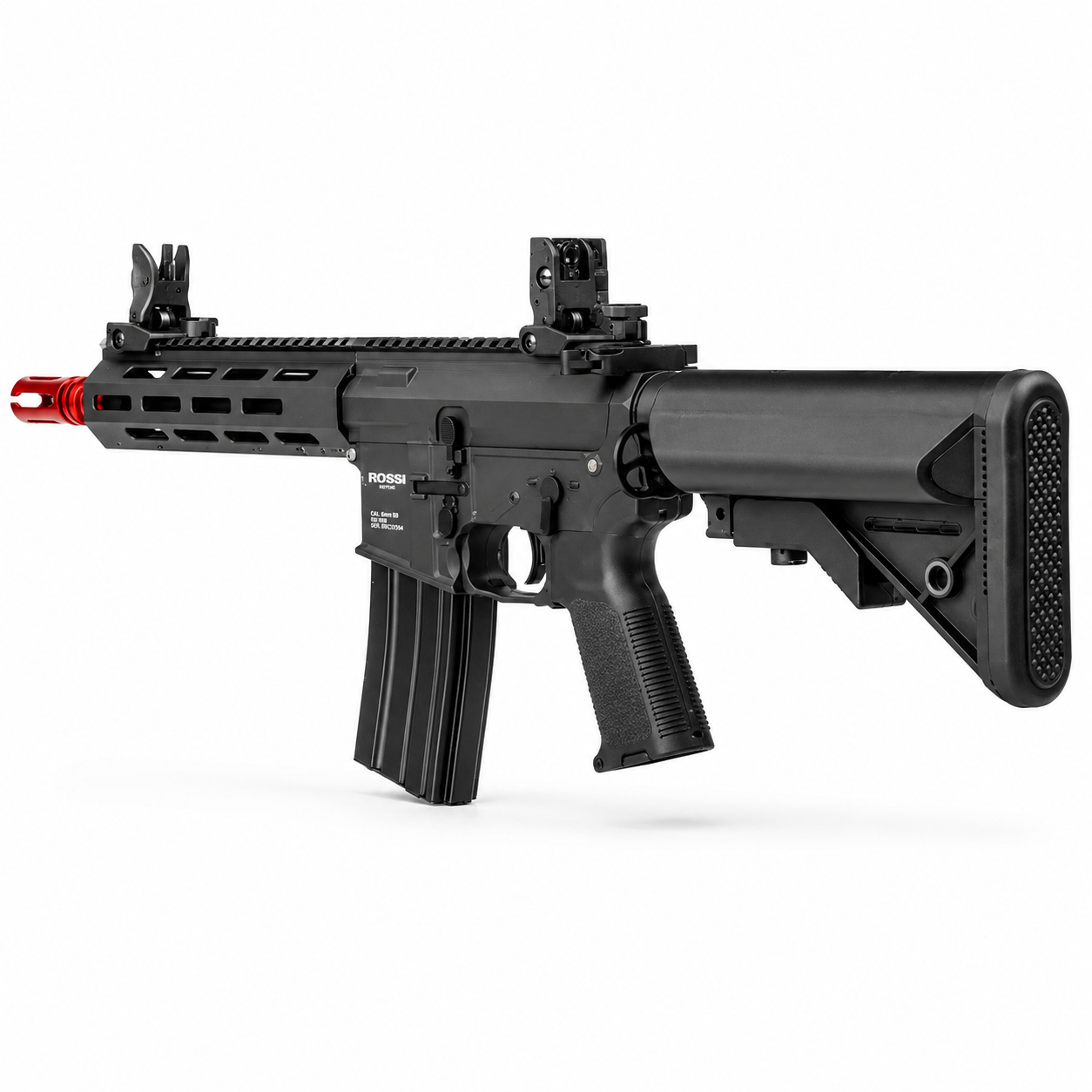 RIFLE DE AIRSOFT ELÉTRICO AR15 ROSSI SENTINEL 8" M-LOK 6MM
