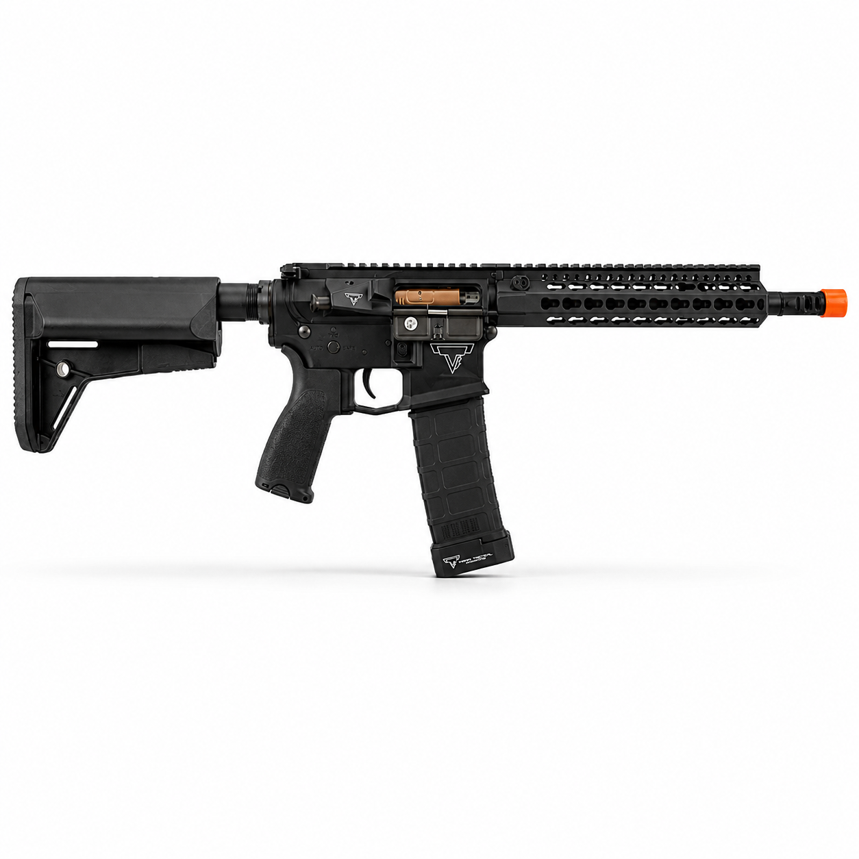 RIFLE DE AIRSOFT ELÉTRICO CYMA TARAN TACTICAL TR-1 ULTRALIGHT KEYMOD 10" PRETO – 6MM