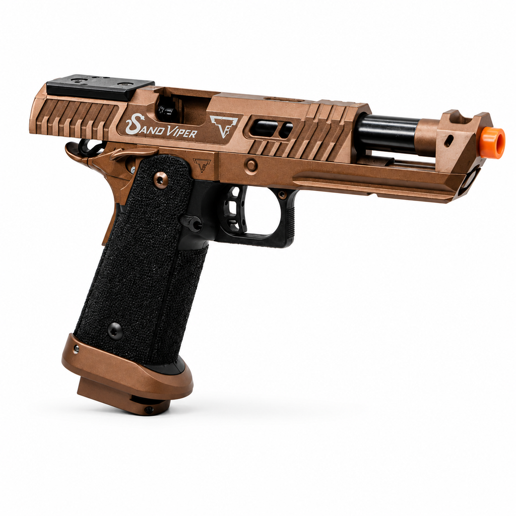 PISTOLA DE AIRSOFT BRONZE TARAN ARMY ARMAMENT GBB HI-CAPA SAND VIPER 6MM