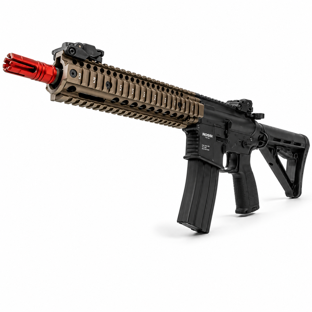 RIFLE DE AIRSOFT ELÉTRICO AR15 ROSSI NEPTUNE 9 MARSOC 6MM