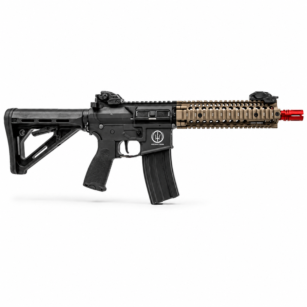 RIFLE DE AIRSOFT ELÉTRICO AR15 ROSSI NEPTUNE 9 MARSOC 6MM