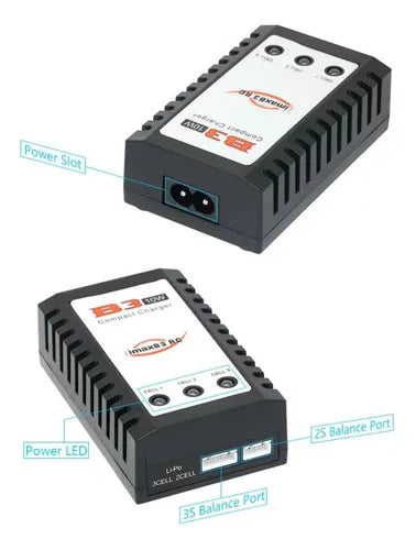 Carregador / Balanceador Baterias lipo airsoft Imax RC B3 Pro Charger-Bivolt