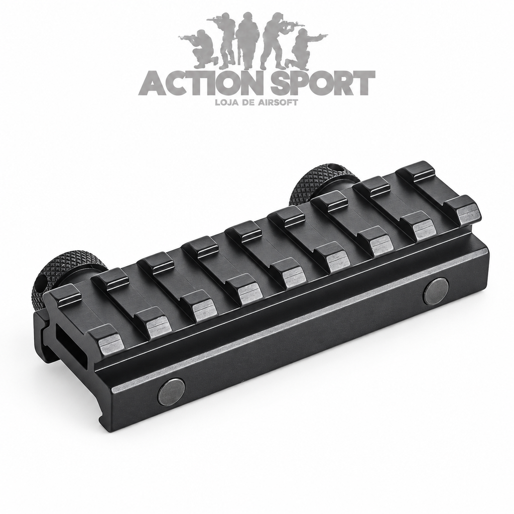 ELEVADOR DE TRILHO MPF 8 SLOTS PRETO