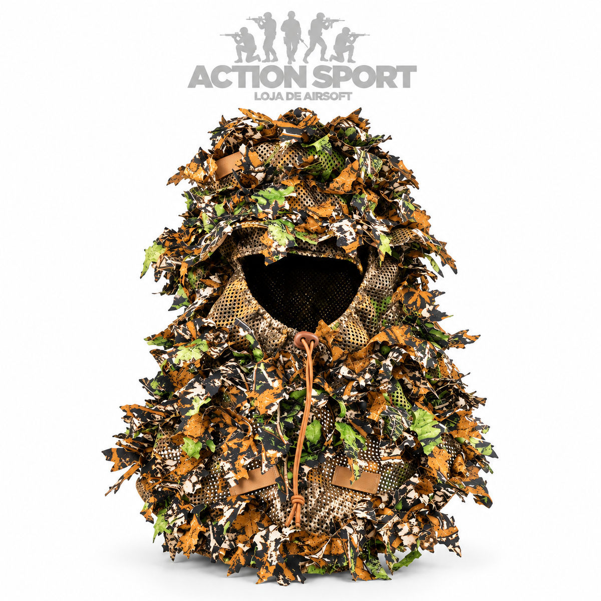 GHILLIE SUIT BLACKWOLF 3D AMBER COMPLETO – JAQUETA, CALÇA E BOONIE