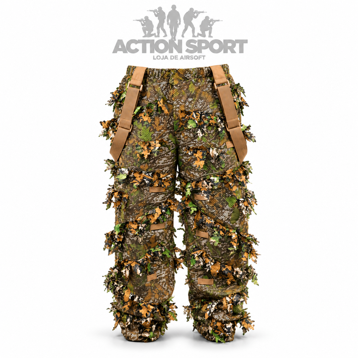 GHILLIE SUIT BLACKWOLF 3D AMBER COMPLETO – JAQUETA, CALÇA E BOONIE