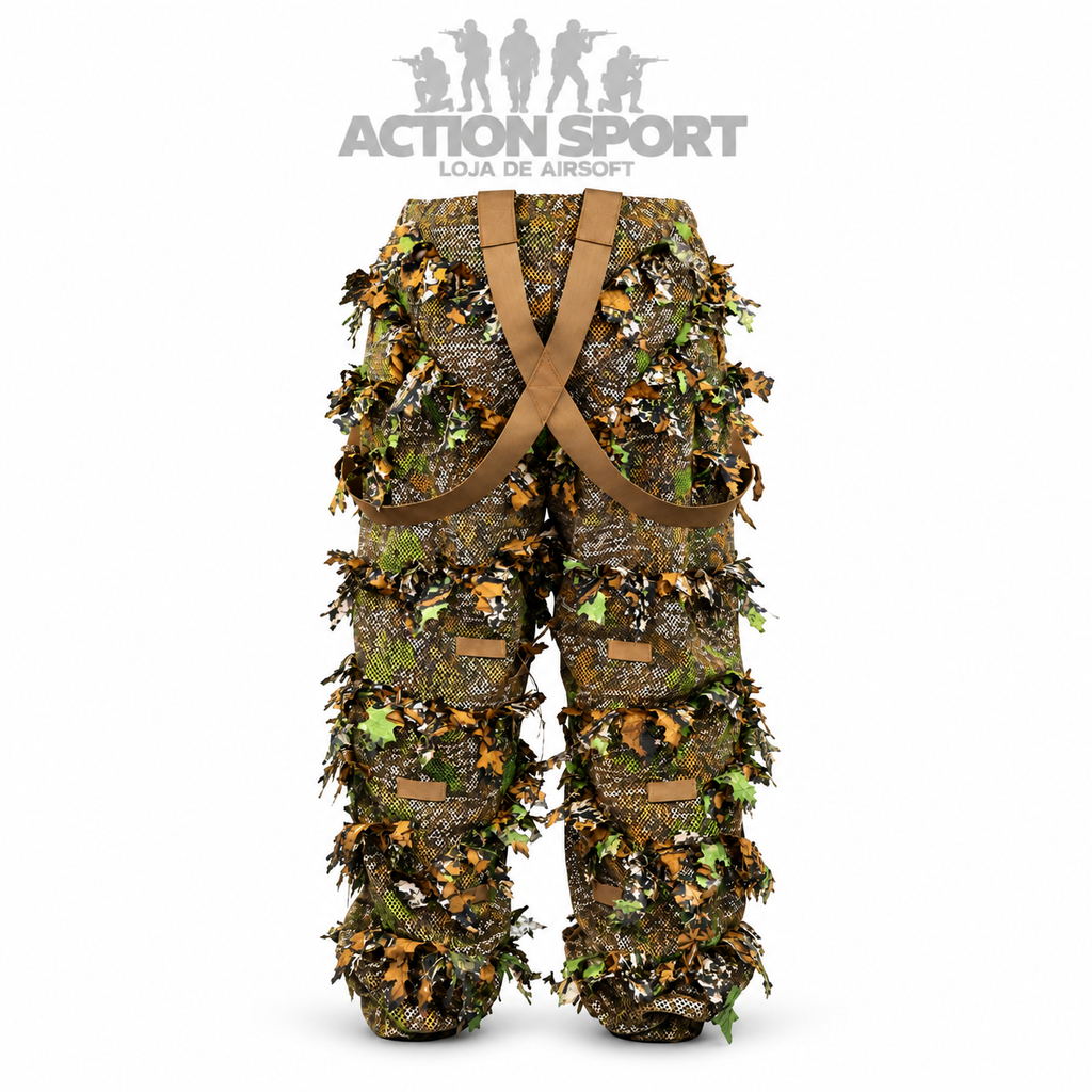 GHILLIE SUIT BLACKWOLF 3D AMBER COMPLETO – JAQUETA, CALÇA E BOONIE