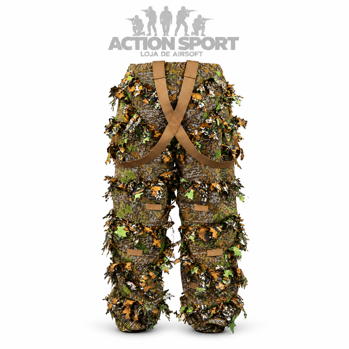 GHILLIE SUIT BLACKWOLF 3D AMBER COMPLETO – JAQUETA, CALÇA E BOONIE