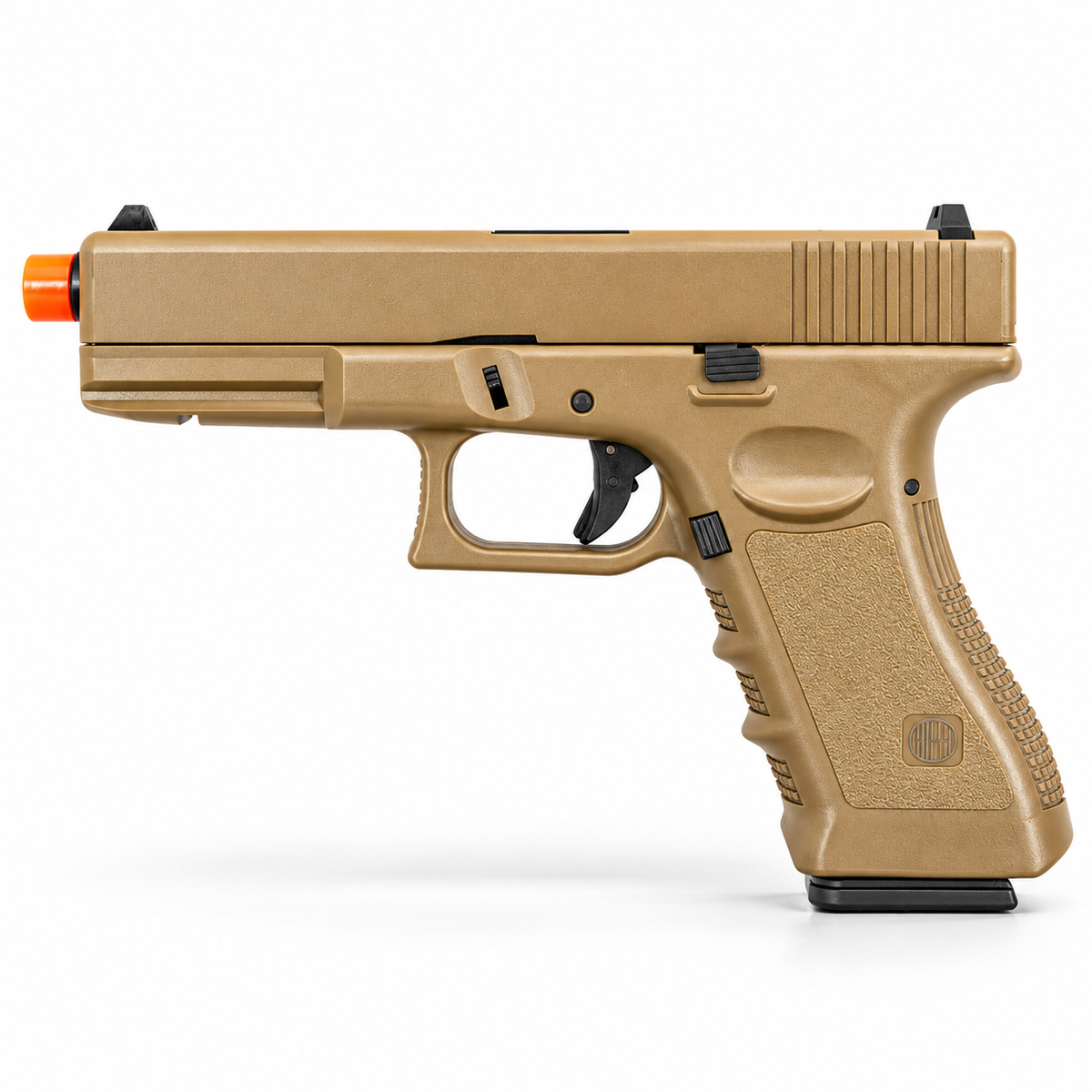 PISTOLA DE AIRSOFT GBB ROSSI GLOCK V17 TAN 6MM