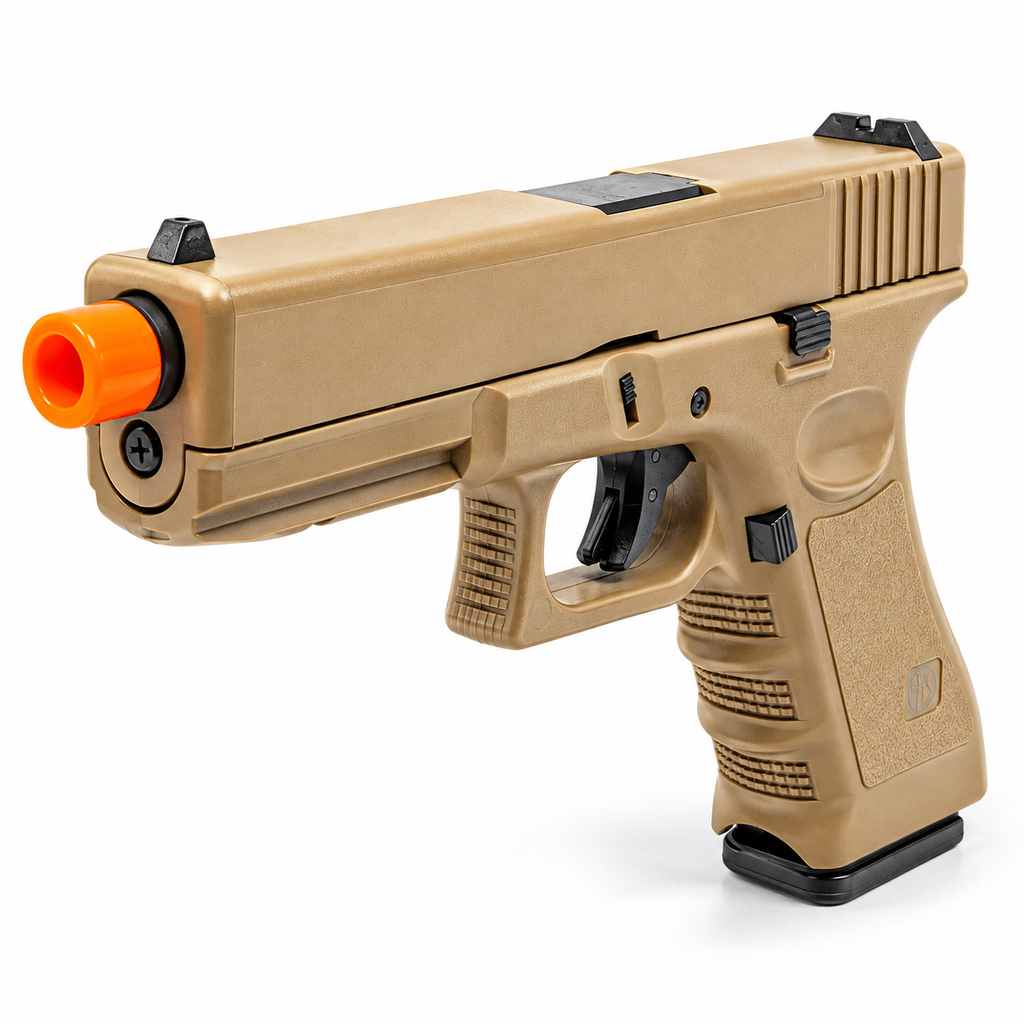 PISTOLA DE AIRSOFT GBB ROSSI GLOCK V17 TAN 6MM