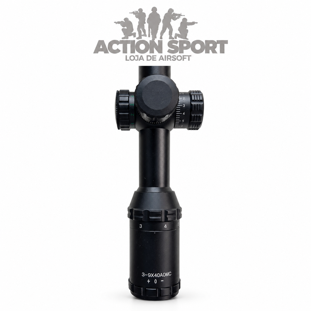 LUNETA RIFLESCOPE 3-9X40 AOMC (RETÍCULO ILUMINADO)
