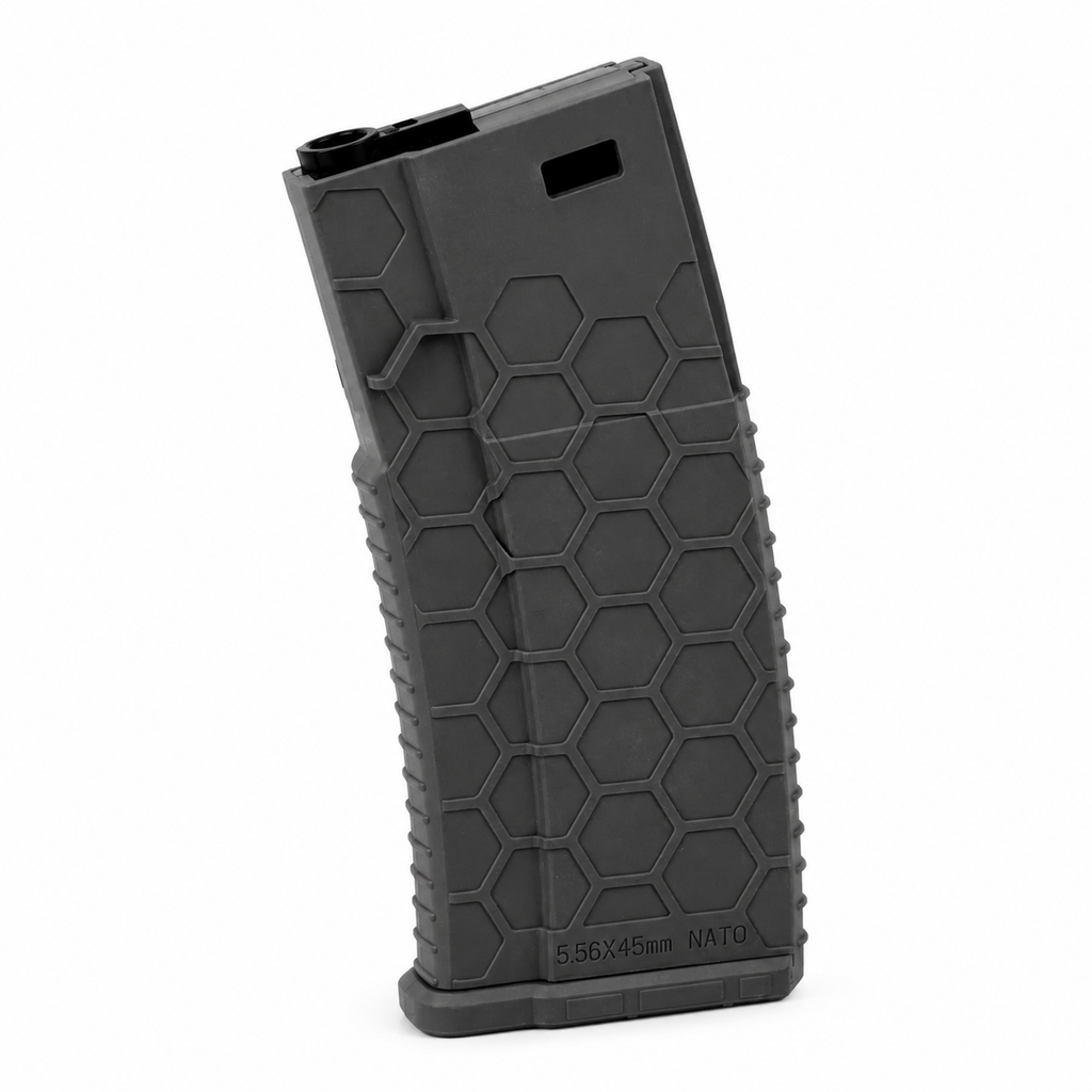 MAGAZINE MID-CAP AEG M4 / M16 HEXMAG PRETO (120 ROUNDS)
