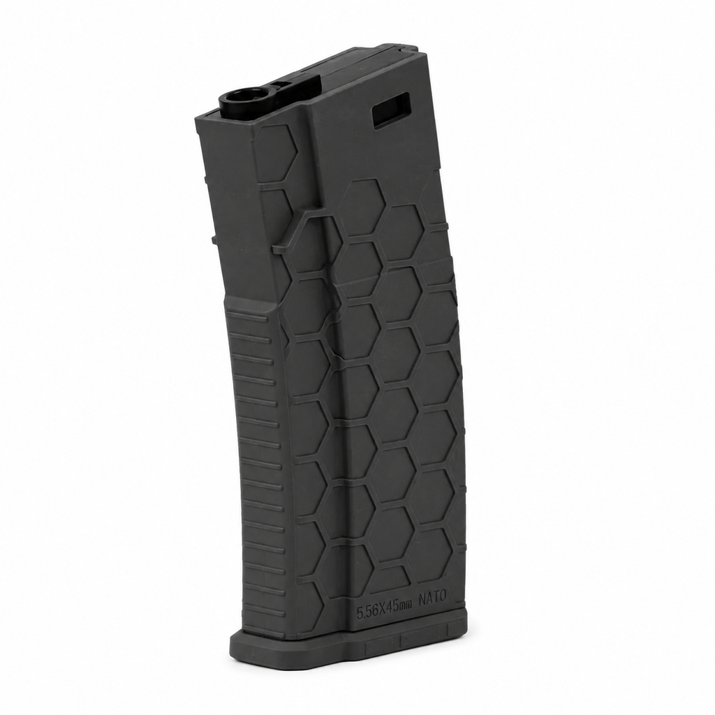 MAGAZINE MID-CAP AEG M4 / M16 HEXMAG PRETO (120 ROUNDS)