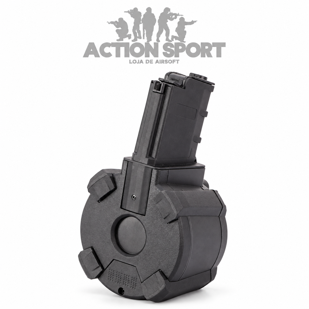 MAGAZINE DRUM A&K PARA MASADA ACM POR SOM 380 RDS (SOB EMCOMENDA)