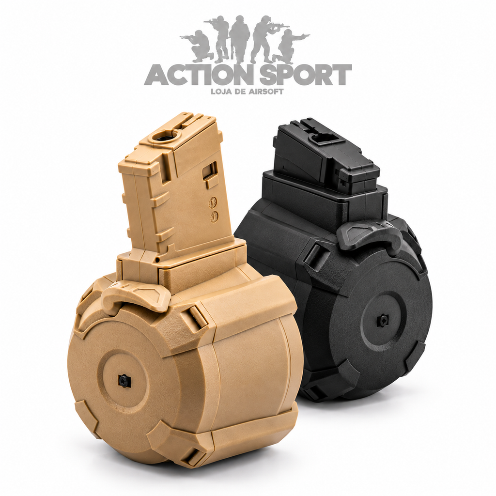MAGAZINE DRUM A&K PARA MASADA ACM POR SOM 380 RDS (SOB EMCOMENDA)