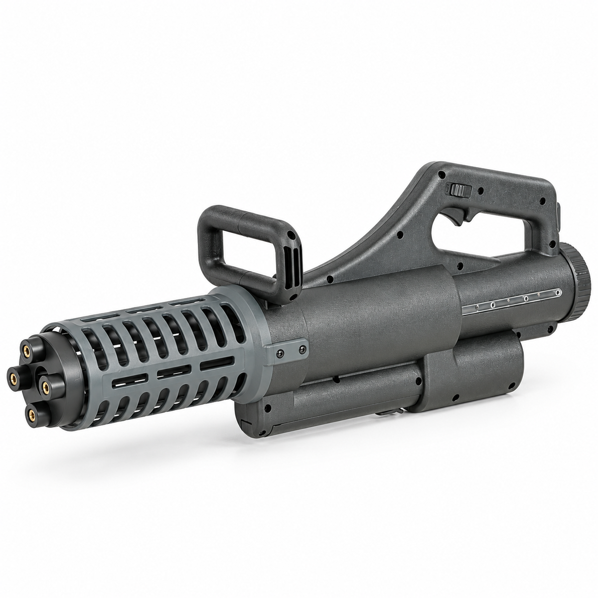 MINIGUN DE AIRSOFT AEG WELLPRO ROTATIVA 4 CANOS PRETA 6MM