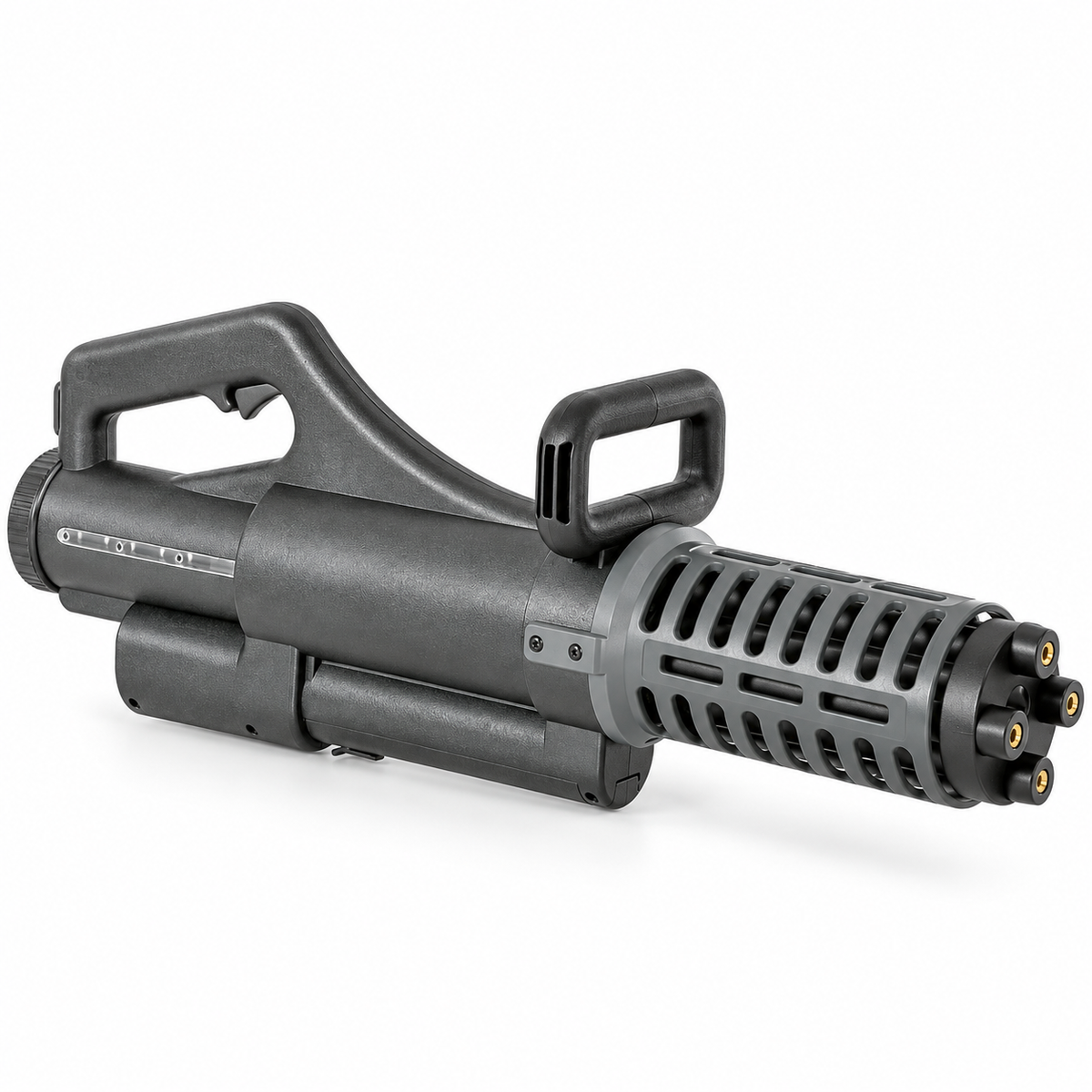 MINIGUN DE AIRSOFT AEG WELLPRO ROTATIVA 4 CANOS PRETA 6MM