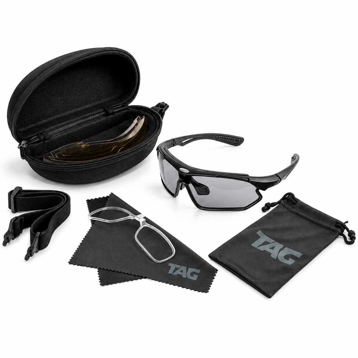 ÓCULOS DE PROTEÇÃO TÁTICO GHOST TAG 3 LENTES UV