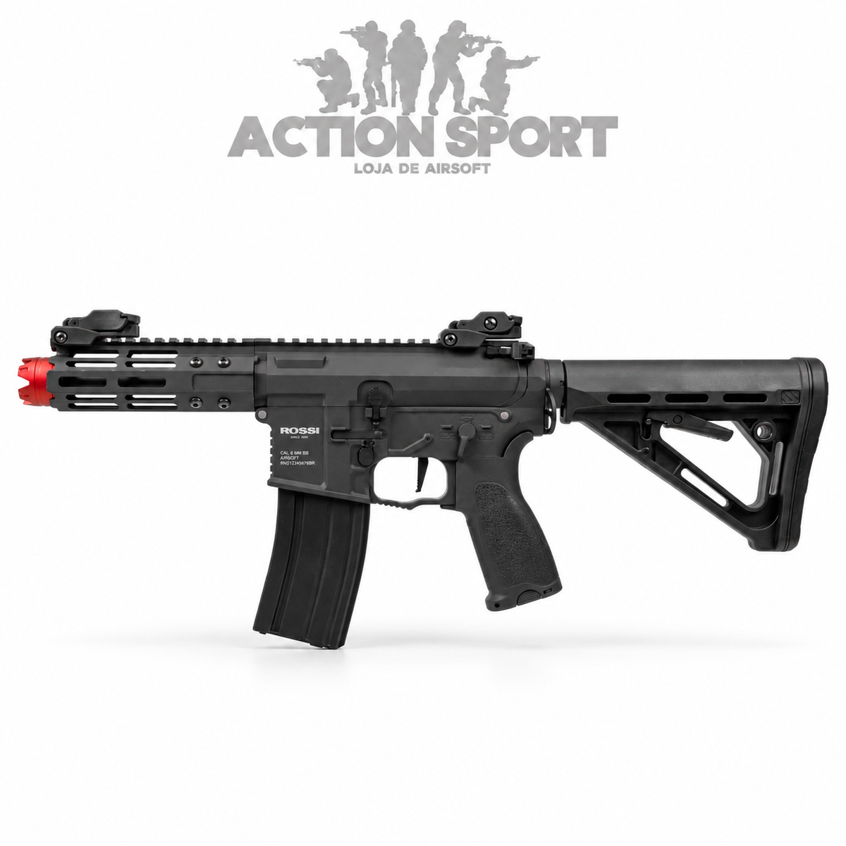 RIFLE DE AIRSOFT NEPTUNE AR15 PDW 5.5" 6MM ROSSI