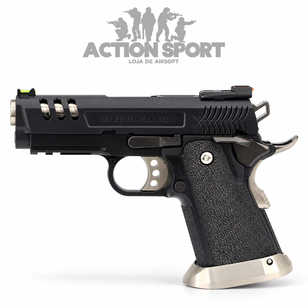 PISTOLA DE AIRSOFT GBB WE HI-CAPA 3.8 DEINONYCHUS 6MM (FULL AUTO)