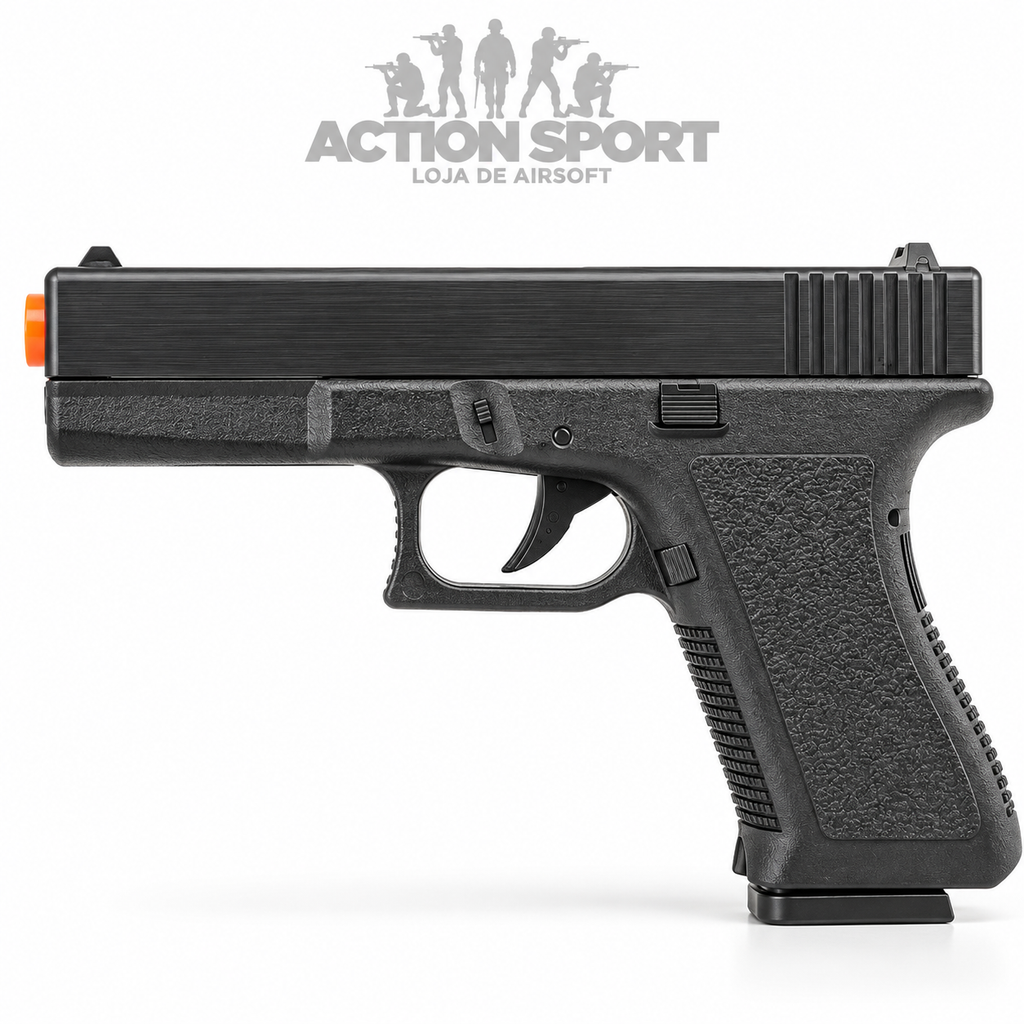 PISTOLA DE  MOLA VG GK V307 6MM + ALVO