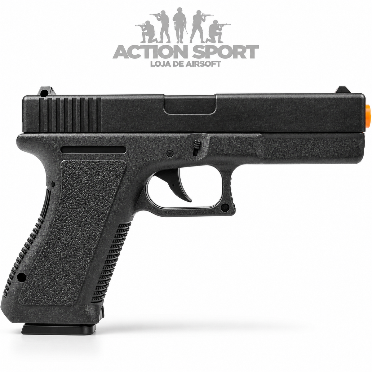 PISTOLA DE MOLA GK-V500 FERROLHO EM METAL 6MM + ALVOS